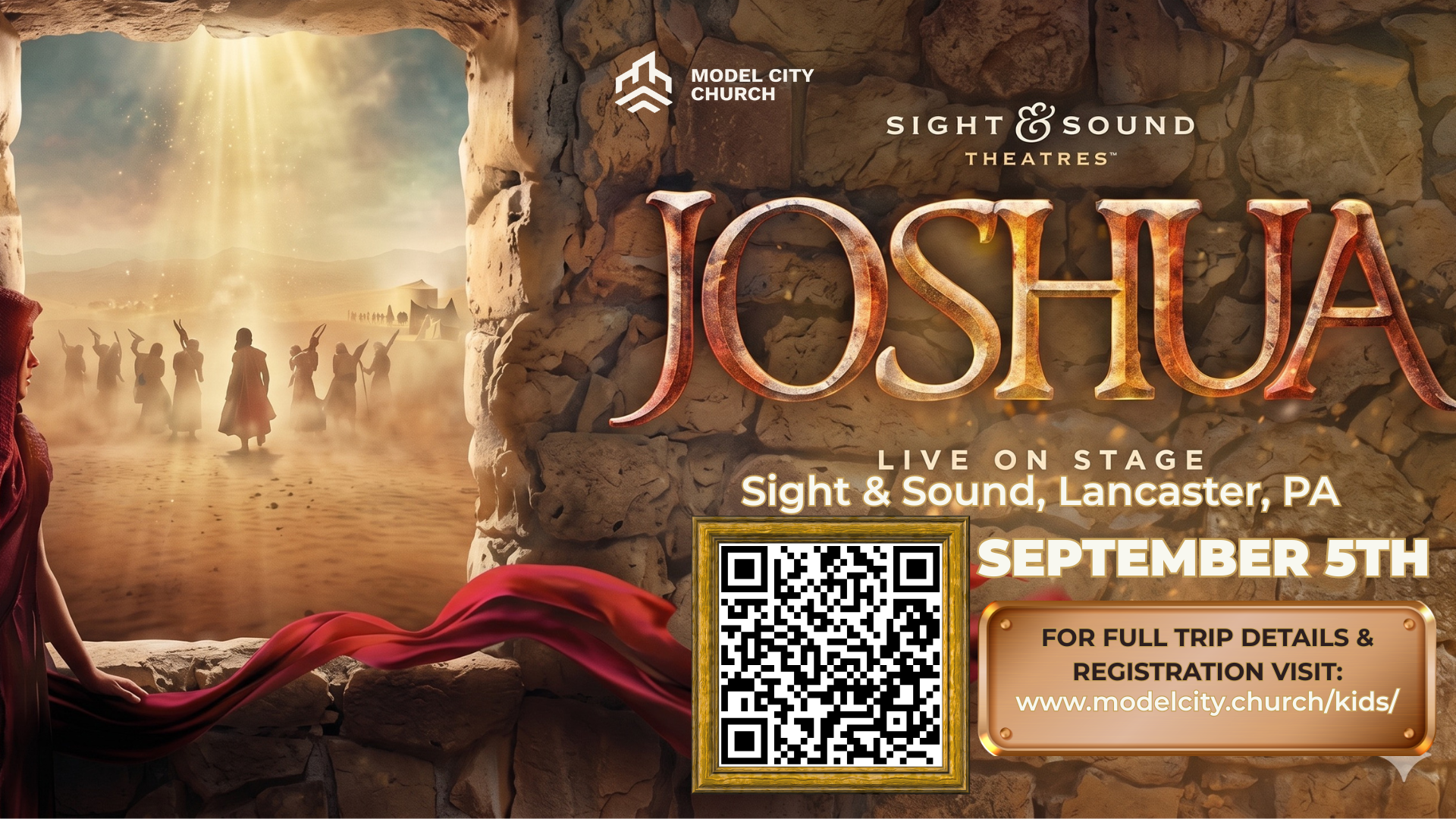 Sight & Sound Theater Trip Flyer